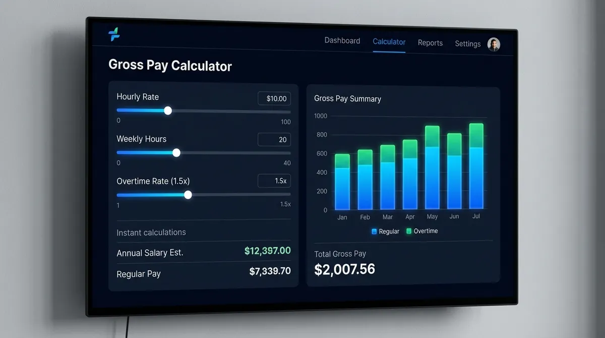 Gross Pay Calculator 2025: Hourly & Salary Income Estimator
