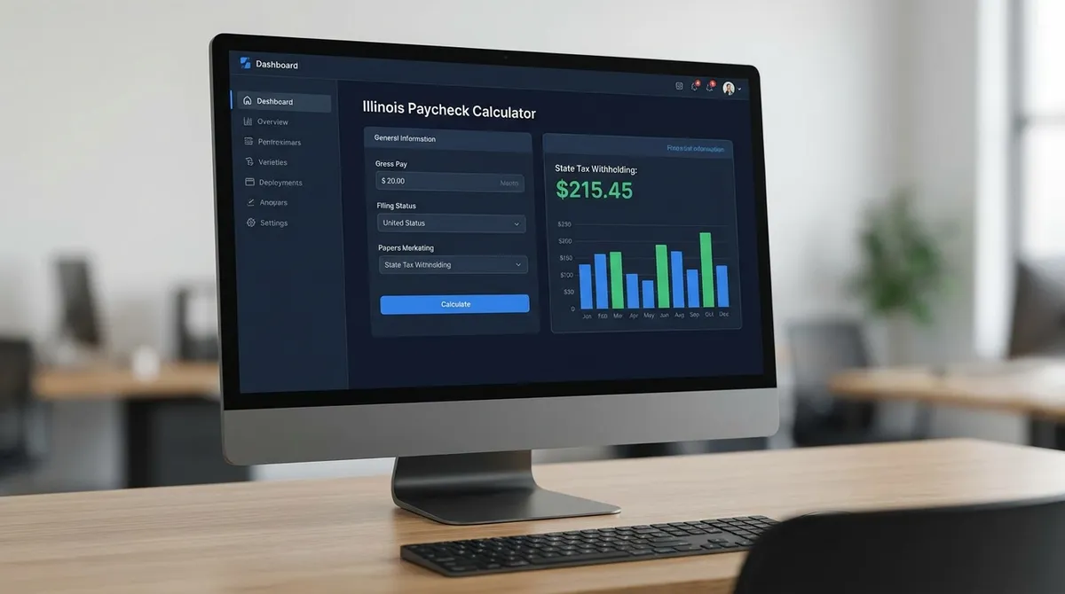 Illinois Paycheck Calculator Interface
