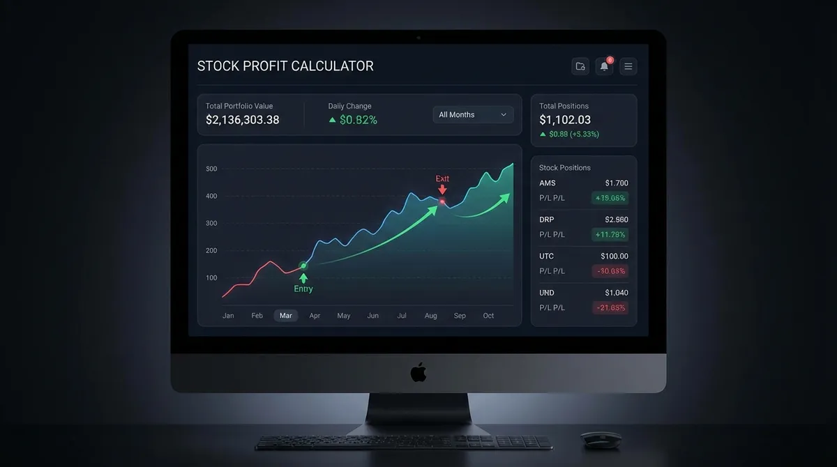 Stock Profit Calculator — Calculate Stock Profit, ROI, Fees & Break-Even (2025)